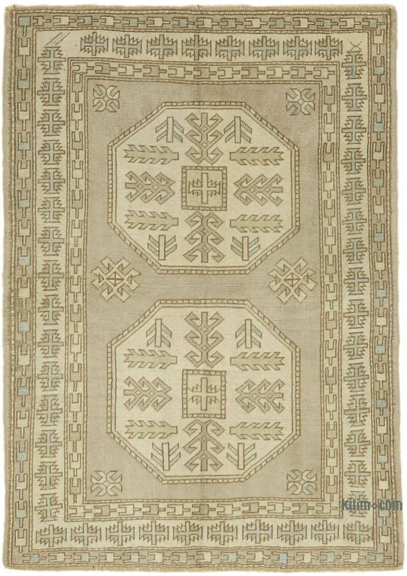 Alfombra Vintage Turca Anudada a Mano - 127 cm x 180 cm - K0078714