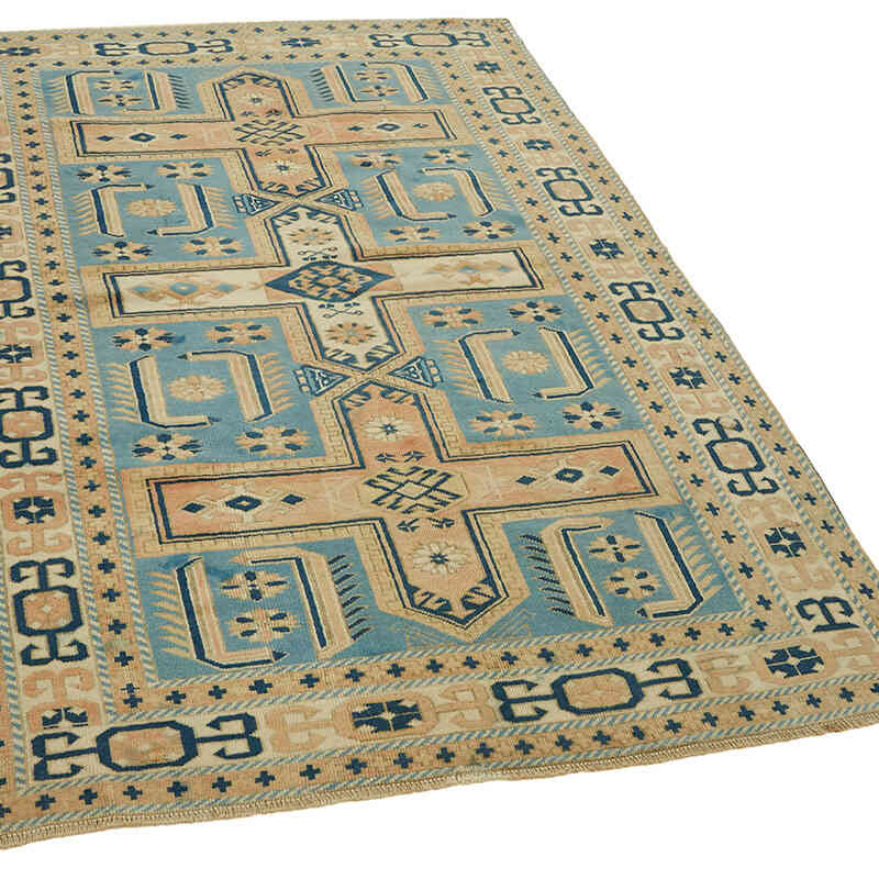 Vintage Turkish Hand-Knotted Rug - 4'  x 6' 2" (48" x 74") - K0078717