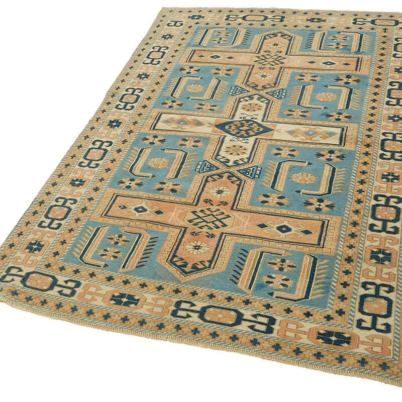 Vintage Turkish Hand-Knotted Rug - 4'  x 6' 2" (48" x 74") - K0078717