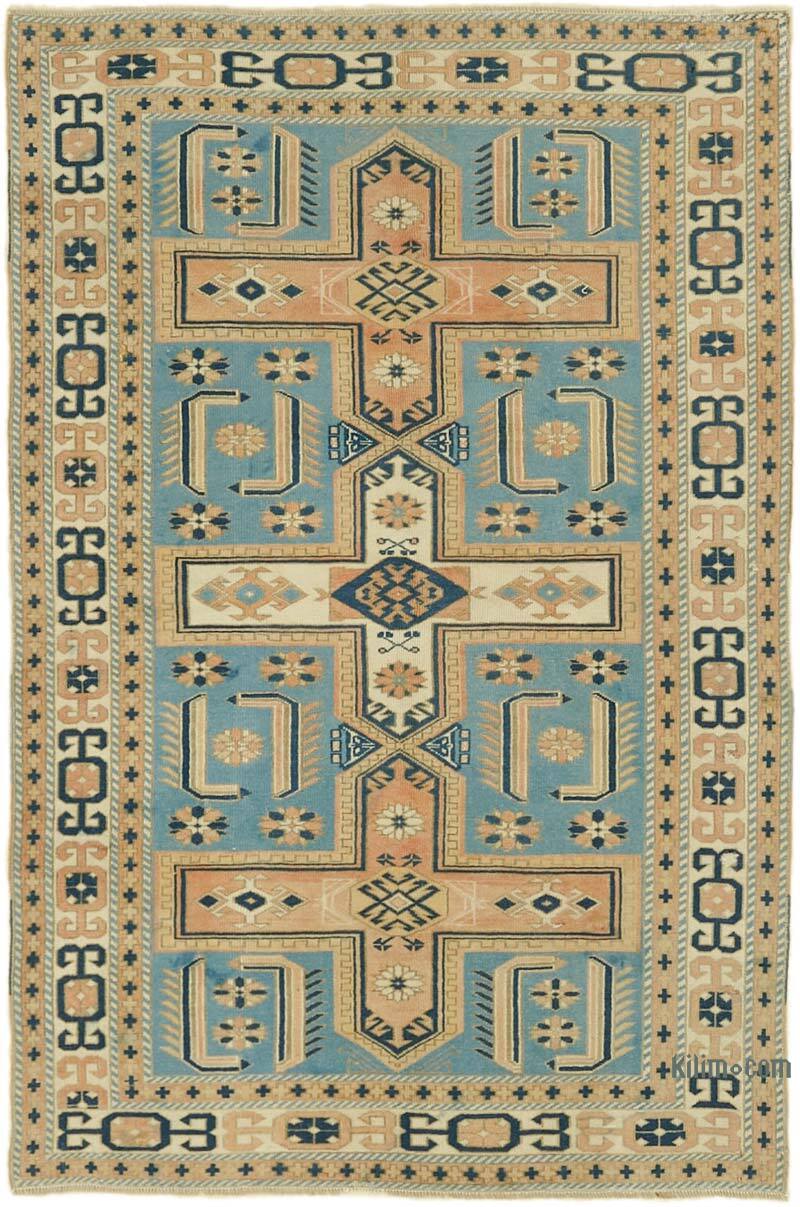Vintage Turkish Hand-Knotted Rug - 4'  x 6' 2" (48" x 74") - K0078717