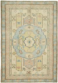 Vintage Turkish Hand-Knotted Rug - 4' 7" x 6' 3" (55" x 75")