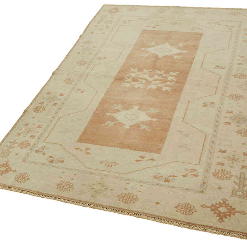 Alfombra Vintage Turca Anudada a Mano - 122 cm x 186 cm - K0078720