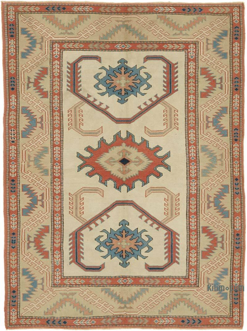 Alfombra Vintage Turca Anudada a Mano - 145 cm x 202 cm - K0078723