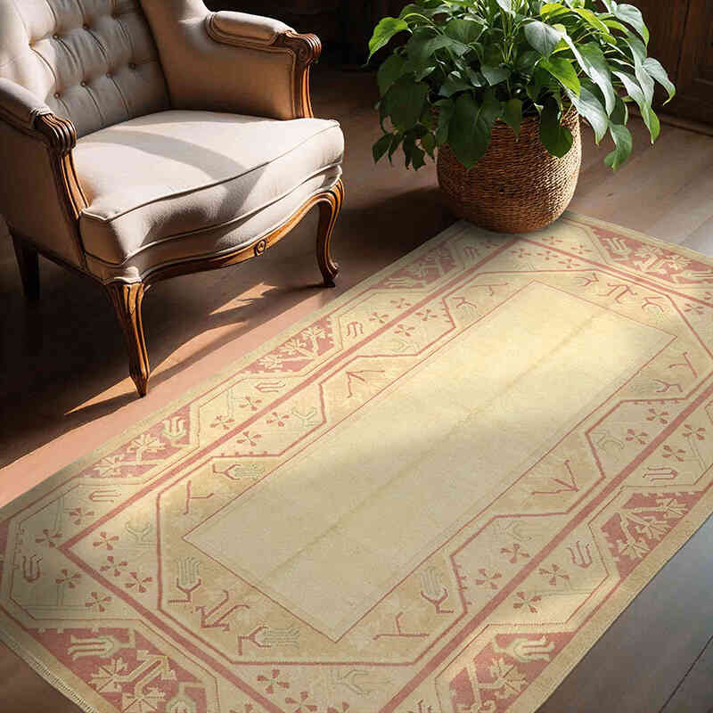 Vintage Turkish Hand-Knotted Rug - 4' 7" x 6' 7" (55" x 79") - K0078724