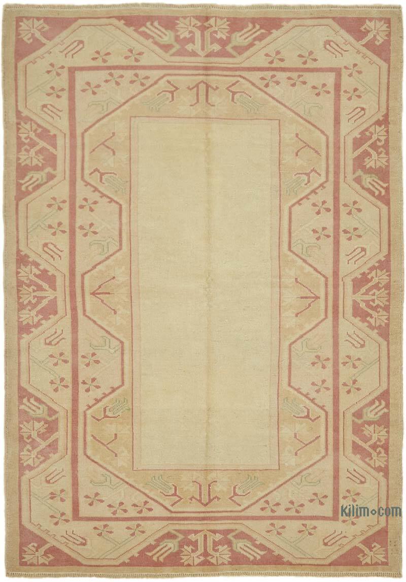 Vintage Turkish Hand-Knotted Rug - 4' 7" x 6' 7" (55" x 79") - K0078724