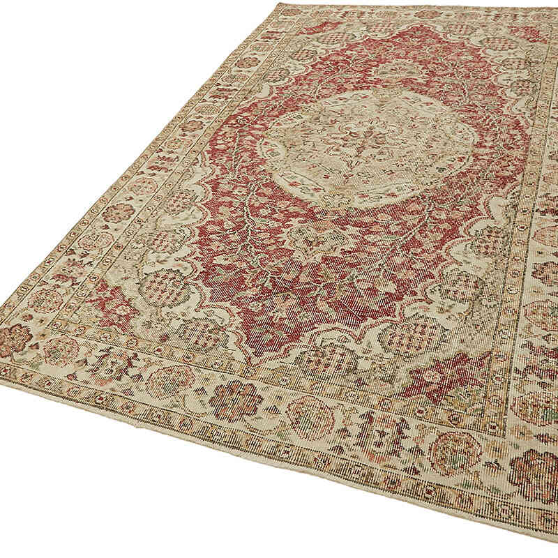 Vintage Turkish Hand-Knotted Rug - 5' 1" x 8' 11" (61" x 107") - K0078728