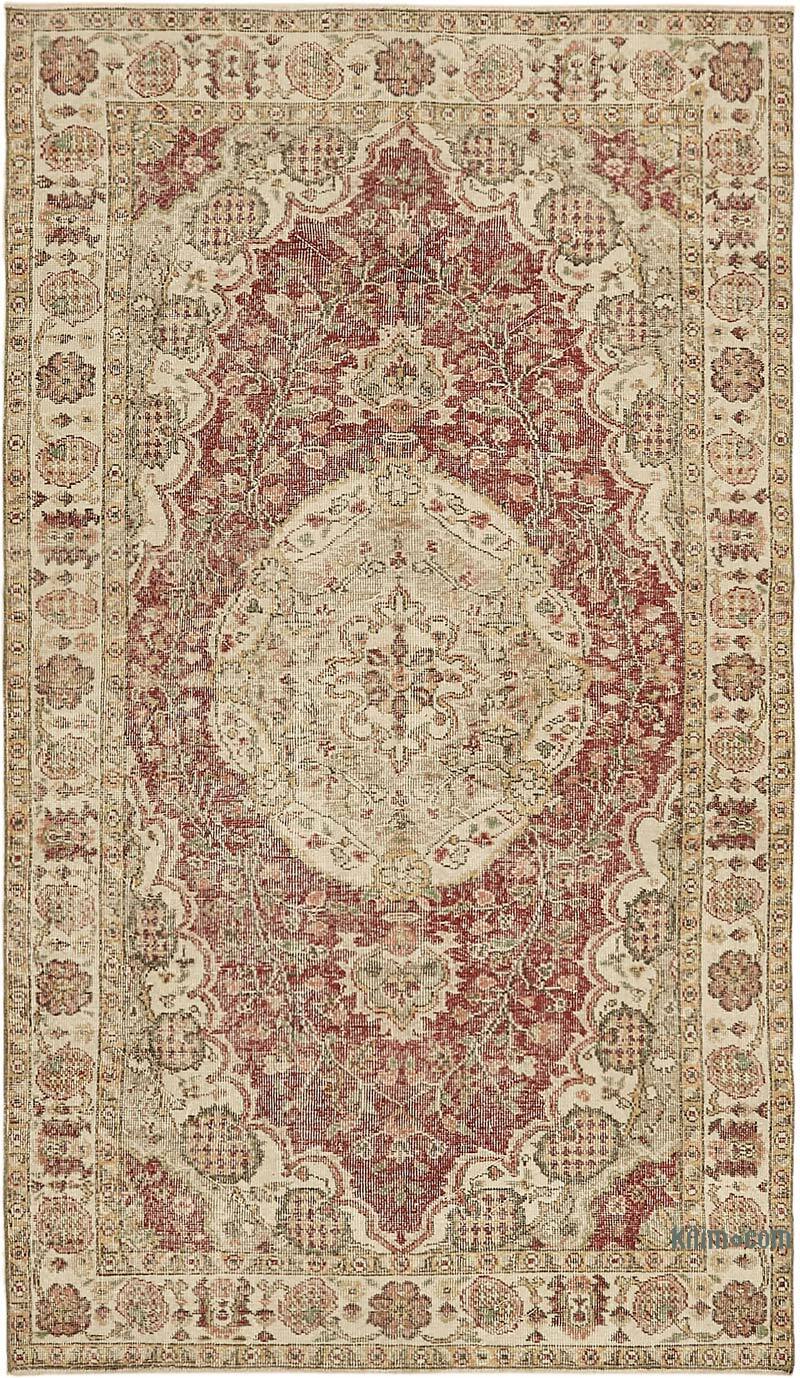Vintage Turkish Hand-Knotted Rug - 5' 1" x 8' 11" (61" x 107") - K0078728