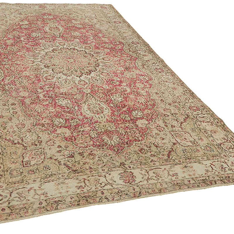 Alfombra Vintage Turca Anudada a Mano - 195 cm x 303 cm - K0078730