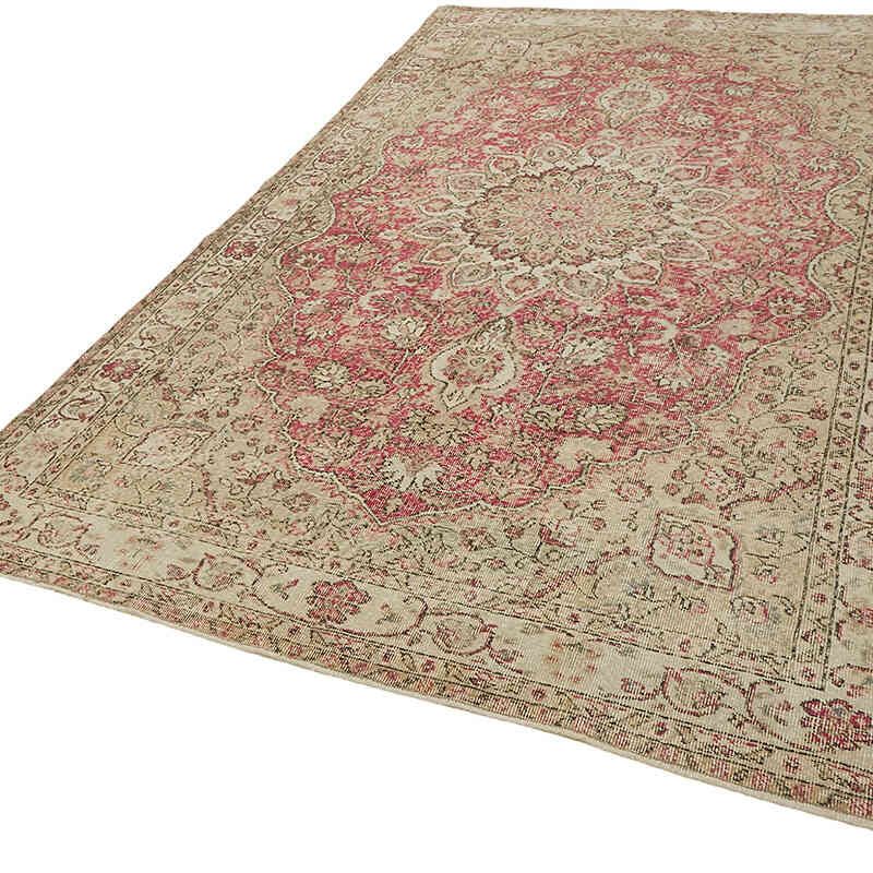 Alfombra Vintage Turca Anudada a Mano - 195 cm x 303 cm - K0078730