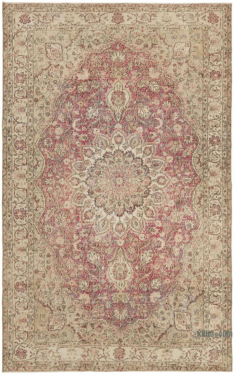Alfombra Vintage Turca Anudada a Mano - 195 cm x 303 cm - K0078730