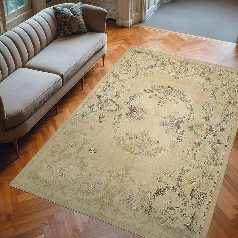 Vintage Turkish Hand-Knotted Rug - 6' 10" x 10' 2" (82" x 122") - K0078732