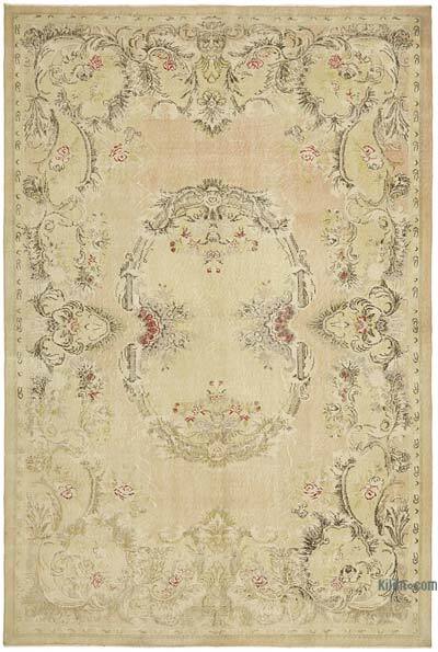 Vintage Turkish Hand-Knotted Rug - 6' 10" x 10' 2" (82" x 122")