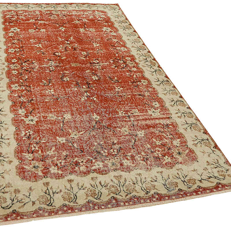 Alfombra Vintage Turca Anudada a Mano - 155 cm x 258 cm - K0078733