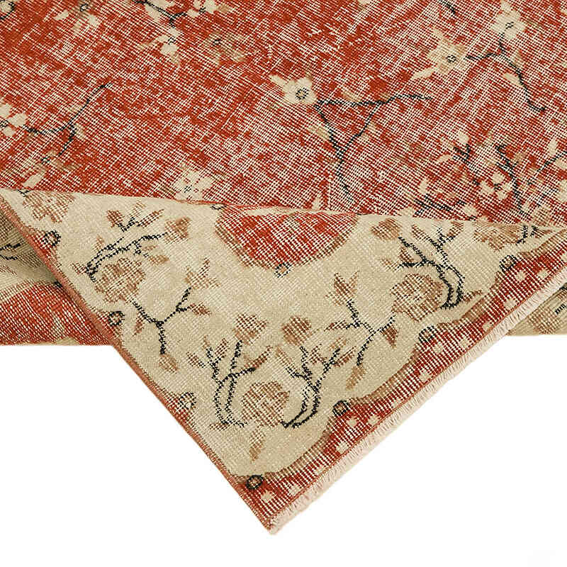 Alfombra Vintage Turca Anudada a Mano - 155 cm x 258 cm - K0078733