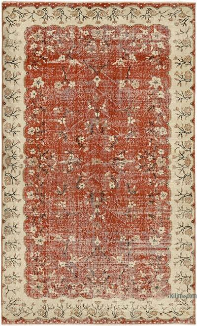Alfombra Vintage Turca Anudada a Mano - 155 cm x 258 cm