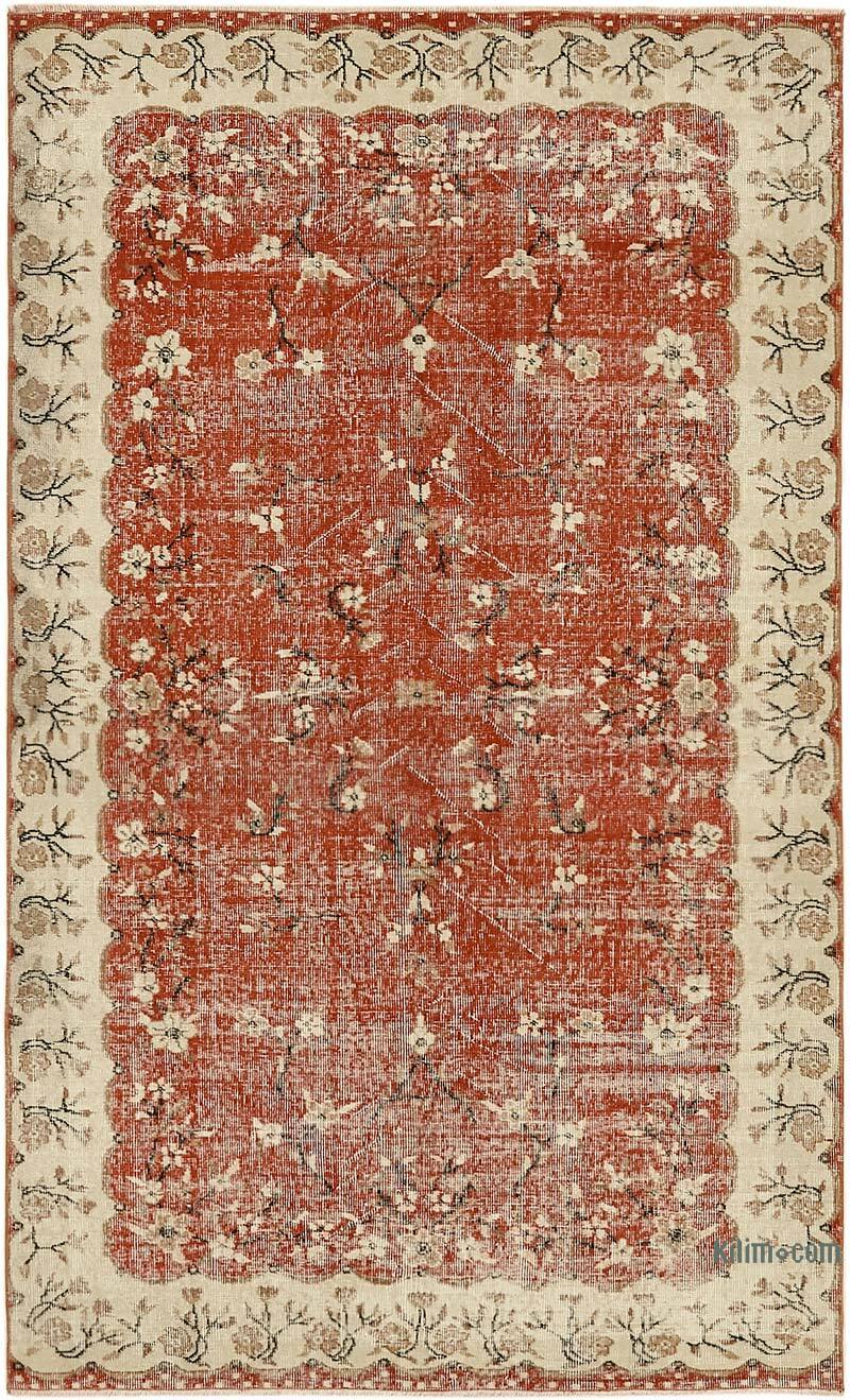 Alfombra Vintage Turca Anudada a Mano - 155 cm x 258 cm - K0078733