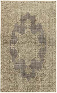 Vintage Turkish Hand-Knotted Rug - 6' 7" x 10' 6" (79" x 126")