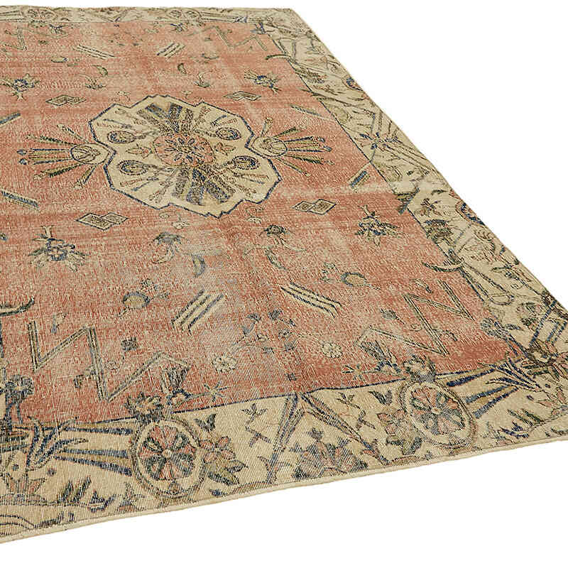 Vintage Turkish Hand-Knotted Rug - 6' 7" x 9' 11" (79" x 119") - K0078737