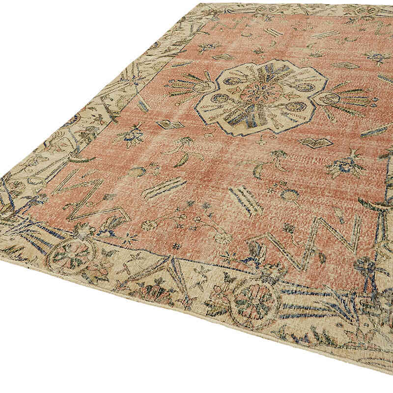 Vintage Turkish Hand-Knotted Rug - 6' 7" x 9' 11" (79" x 119") - K0078737