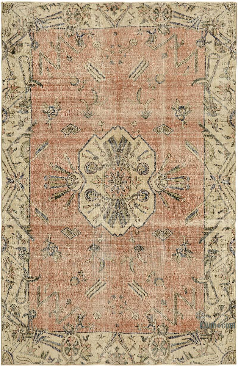 Vintage Turkish Hand-Knotted Rug - 6' 7" x 9' 11" (79" x 119") - K0078737