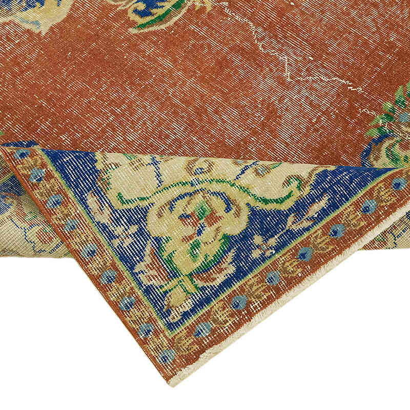 Alfombra Vintage Turca Anudada a Mano - 190 cm x 273 cm - K0078738
