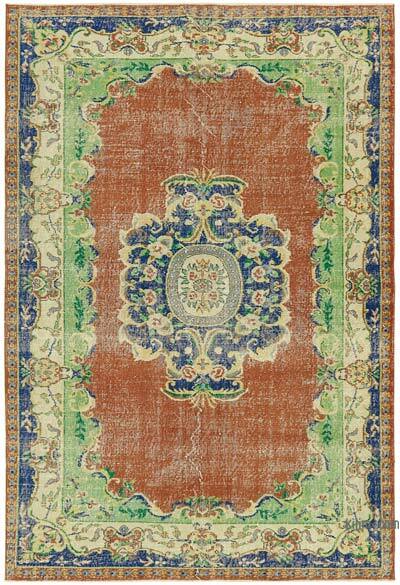 Alfombra Vintage Turca Anudada a Mano - 190 cm x 273 cm