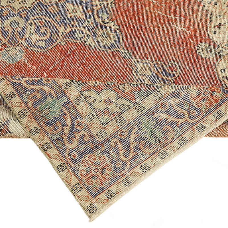 Alfombra Vintage Turca Anudada a Mano - 158 cm x 273 cm - K0078741