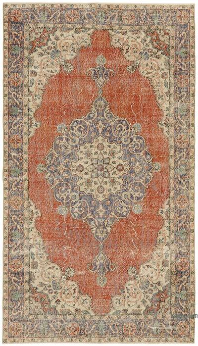 El Dokuma Vintage Halı - 158 cm x 273 cm