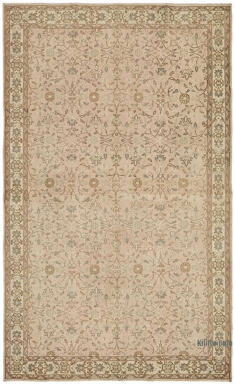 Alfombra Vintage Turca Anudada a Mano - 160 cm x 262 cm - K0078743