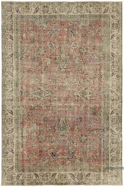 Alfombra Vintage Turca Anudada a Mano - 204 cm x 298 cm