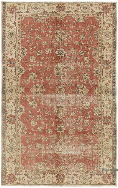 Alfombra Vintage Turca Anudada a Mano - 148 cm x 235 cm