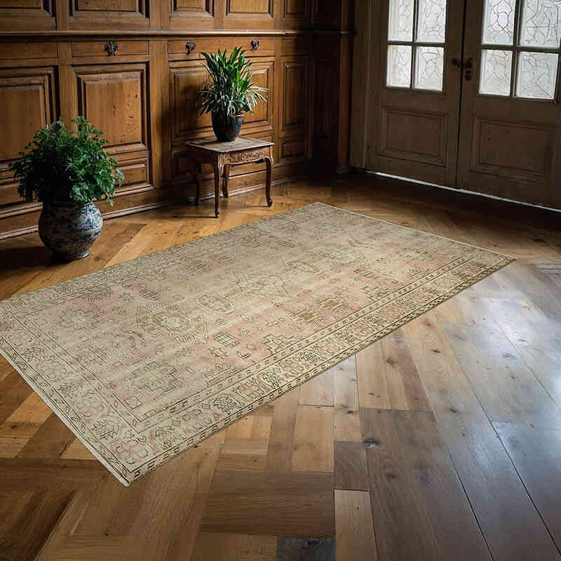 El Dokuma Vintage Halı - 146 cm x 245 cm - K0078752