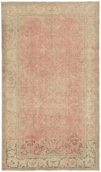 Vintage Turkish Hand-Knotted Rug - 4' 10" x 8' 4" (58" x 100")