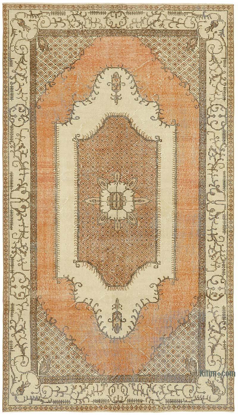 Vintage Turkish Hand-Knotted Rug - 5' 5" x 9' 4" (65" x 112") - K0078757