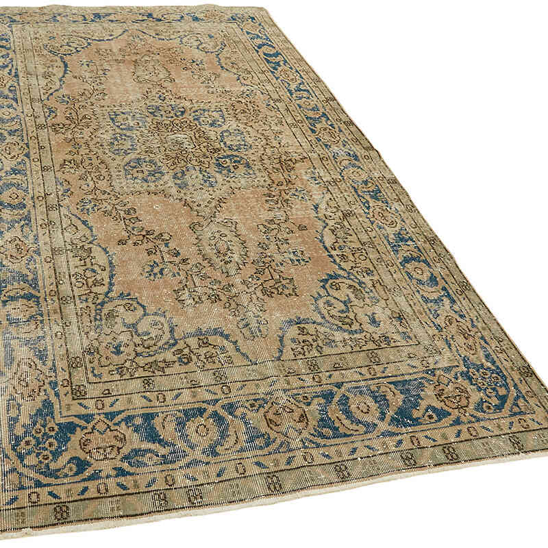 Alfombra Vintage Turca Anudada a Mano - 155 cm x 280 cm - K0078760