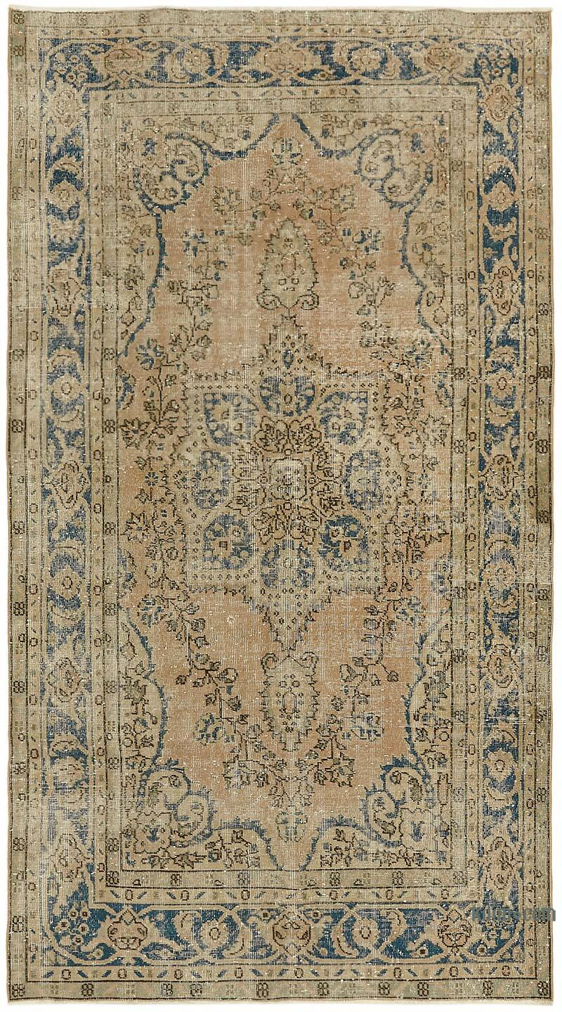 Alfombra Vintage Turca Anudada a Mano - 155 cm x 280 cm - K0078760