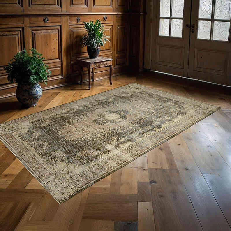 Vintage Turkish Hand-Knotted Rug - 5' 4" x 8' 8" (64" x 104") - K0078763