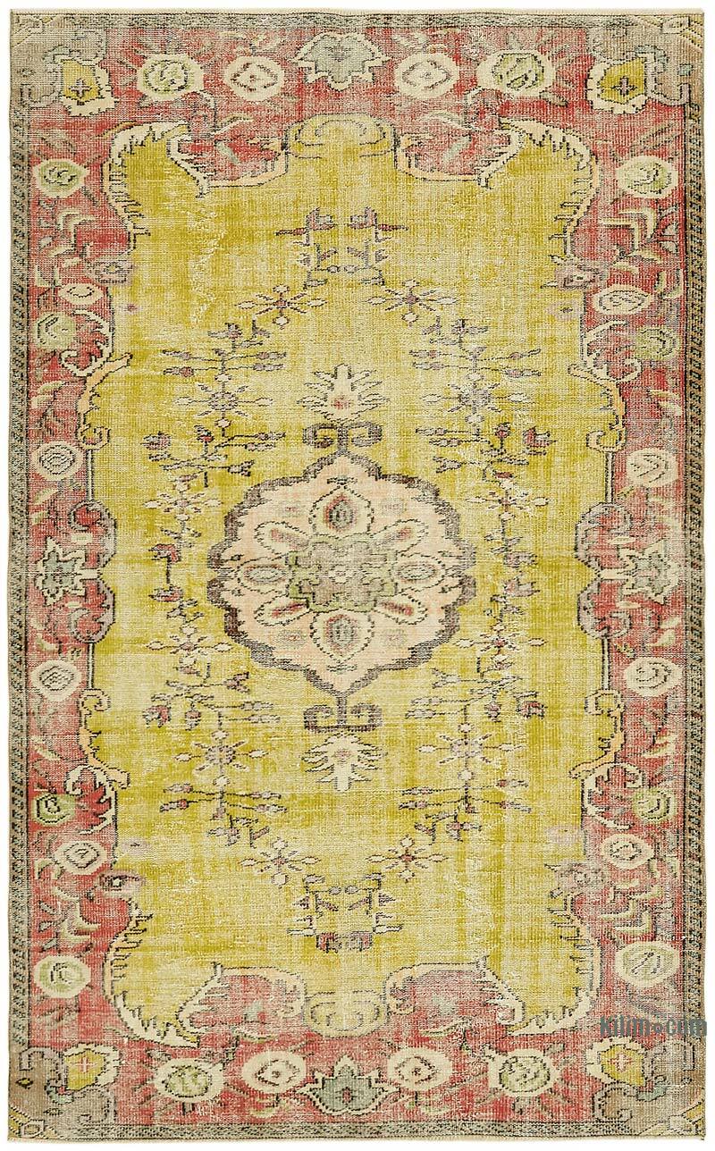 Alfombra Vintage Turca Anudada a Mano - 166 cm x 266 cm - K0078766