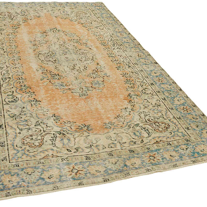 Vintage Turkish Hand-Knotted Rug - 6'  x 9' 4" (72" x 112") - K0078769