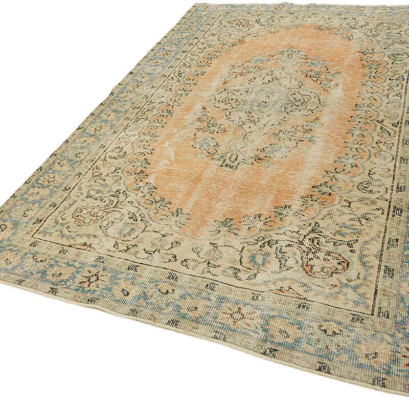 Vintage Turkish Hand-Knotted Rug - 6'  x 9' 4" (72" x 112") - K0078769