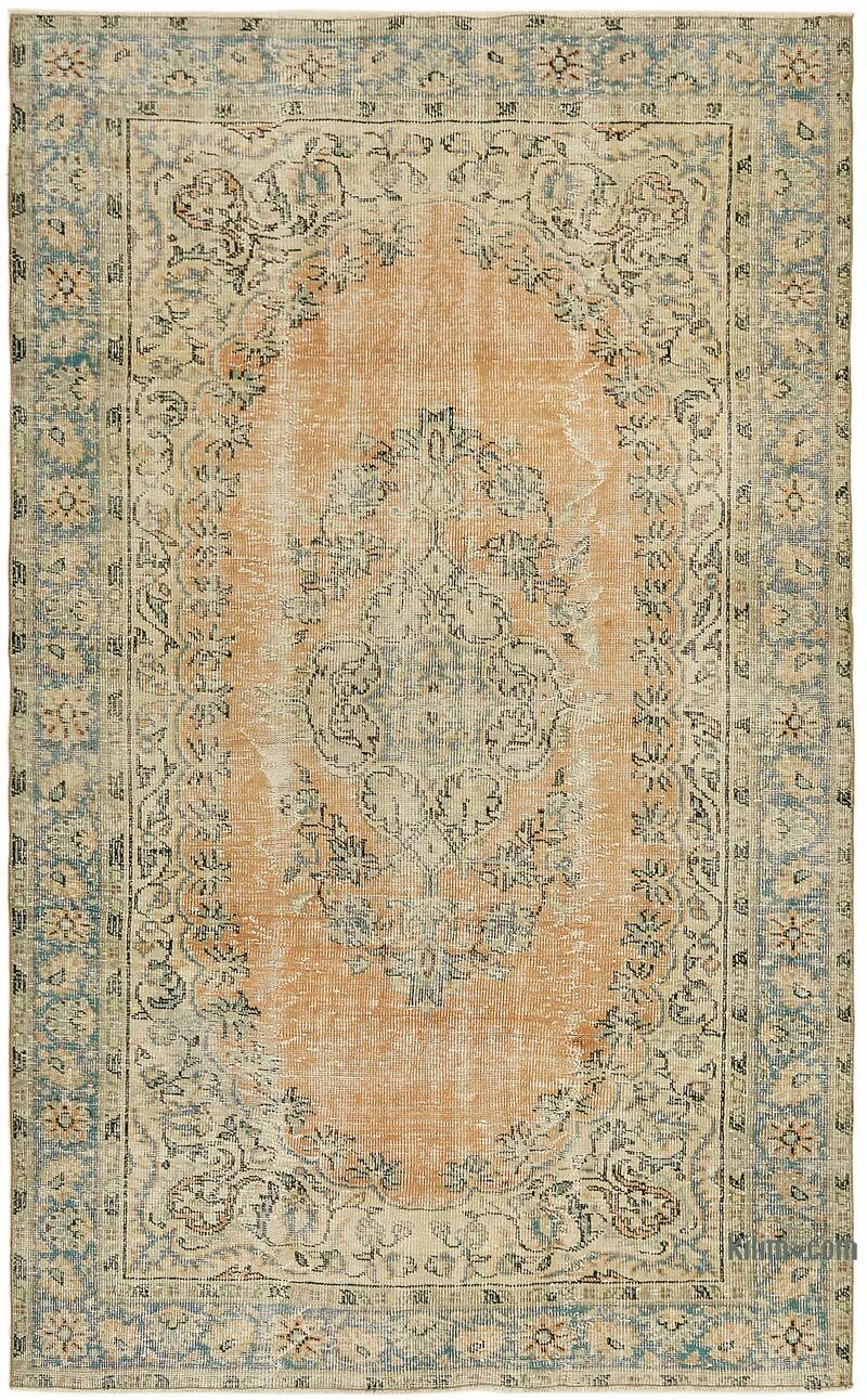 Vintage Turkish Hand-Knotted Rug - 6'  x 9' 4" (72" x 112") - K0078769