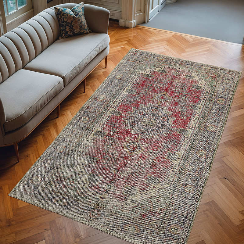 El Dokuma Vintage Halı - 162 cm x 272 cm - K0078771