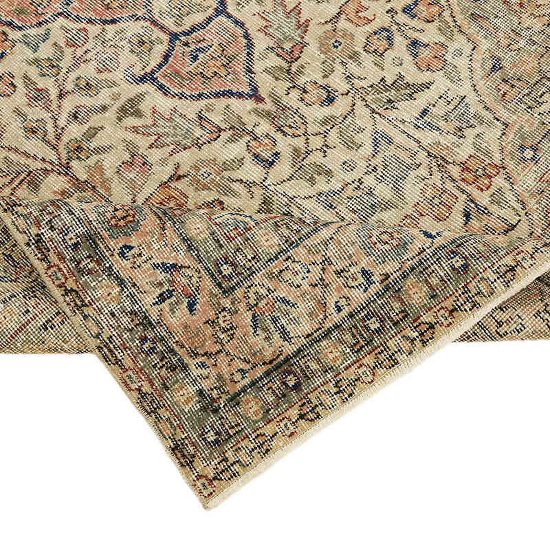 Alfombra Vintage Turca Anudada a Mano - 141 cm x 256 cm - K0078775