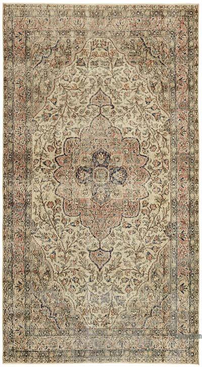 El Dokuma Vintage Halı - 141 cm x 256 cm