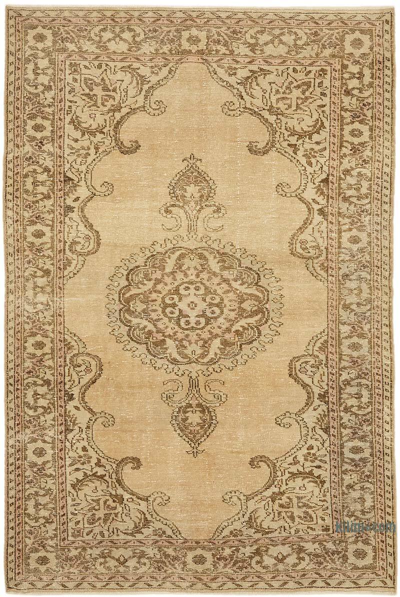 El Dokuma Vintage Halı - 193 cm x 292 cm - K0078780