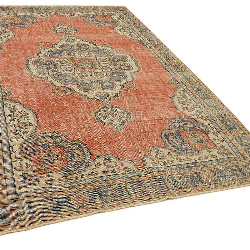 Vintage Turkish Hand-Knotted Rug - 6' 5" x 9' 10" (77" x 118") - K0078785