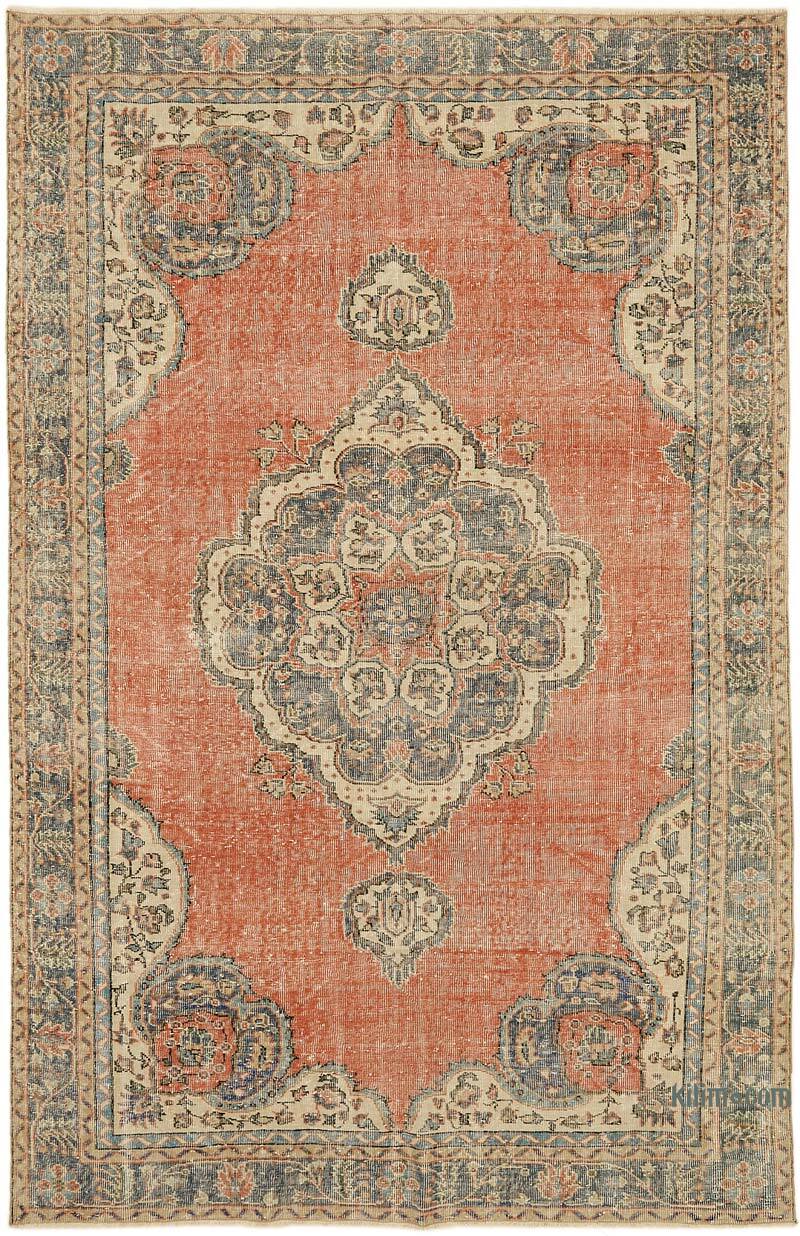 Vintage Turkish Hand-Knotted Rug - 6' 5" x 9' 10" (77" x 118") - K0078785