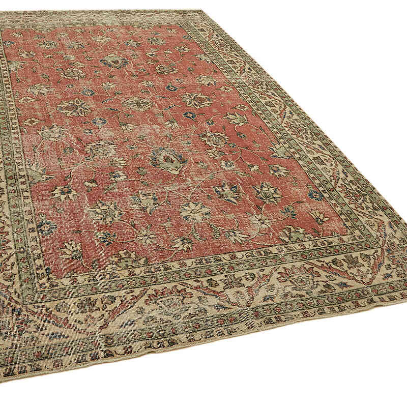 Alfombra Vintage Turca Anudada a Mano - 191 cm x 308 cm - K0078787
