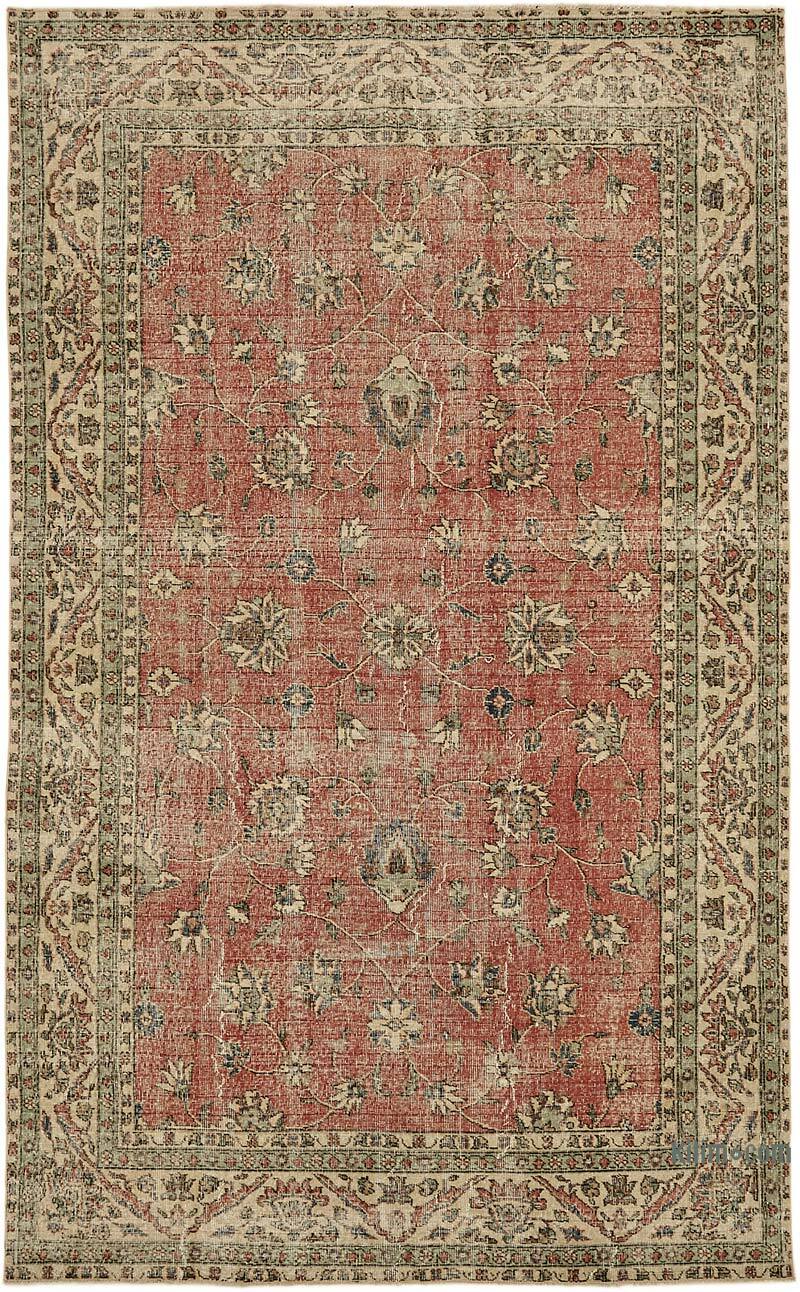 Alfombra Vintage Turca Anudada a Mano - 191 cm x 308 cm - K0078787