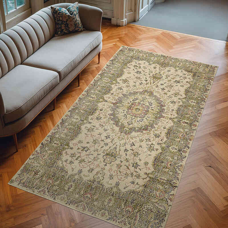 Alfombra Vintage Turca Anudada a Mano - 180 cm x 313 cm - K0078791